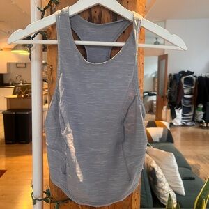 lululemon athletica Light Gray Tank Top